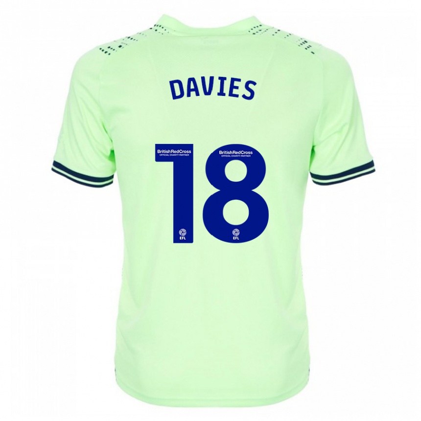 Niño Fútbol Camiseta Jessica Davies #18 Armada 2ª Equipación 2023/24 México