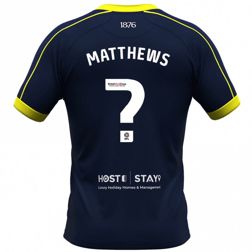 Niño Fútbol Camiseta Ajay Matthews #0 Armada 2ª Equipación 2023/24 México