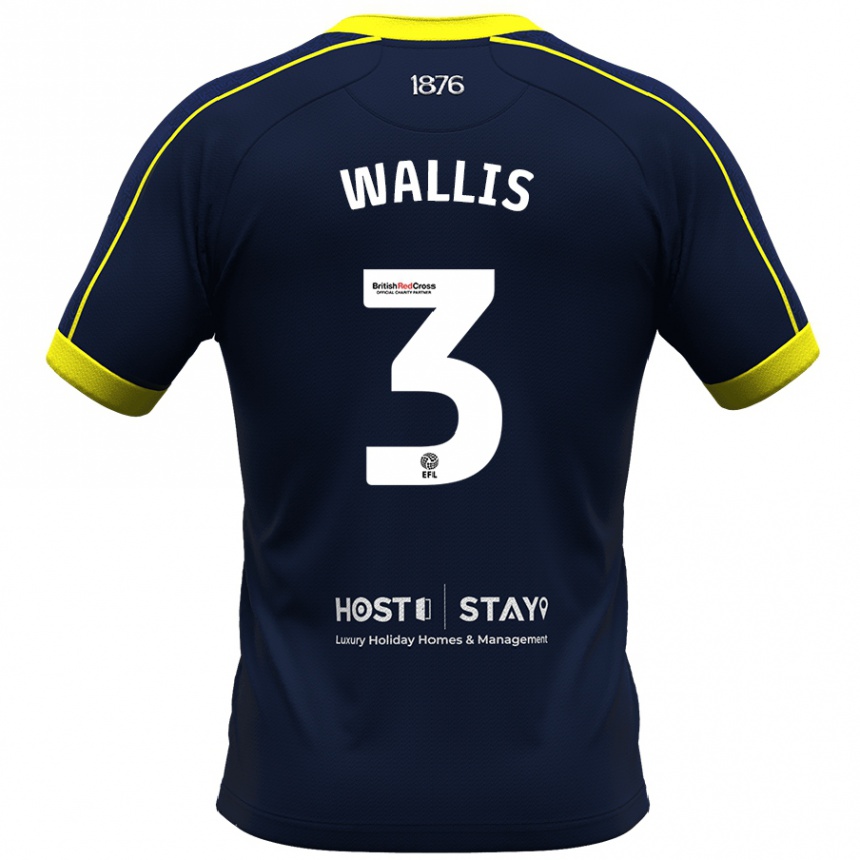 Niño Fútbol Camiseta Emma Wallis #3 Armada 2ª Equipación 2023/24 México