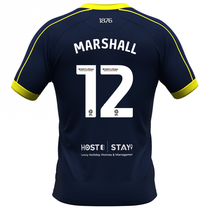 Niño Fútbol Camiseta Eve Marshall #12 Armada 2ª Equipación 2023/24 México