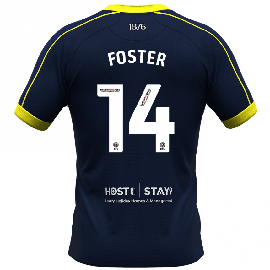 Niño Fútbol Camiseta Emma Foster #14 Armada 2ª Equipación 2023/24 México