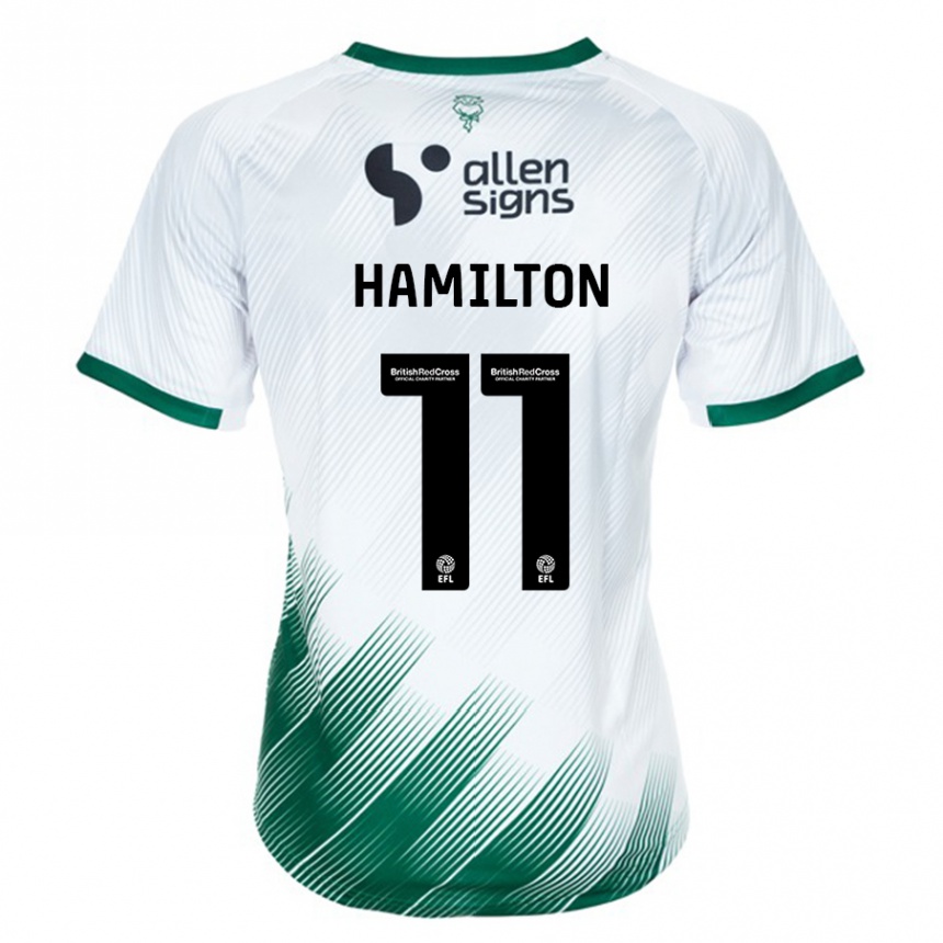 Niño Fútbol Camiseta Ethan Hamilton #11 Blanco 2ª Equipación 2023/24 México