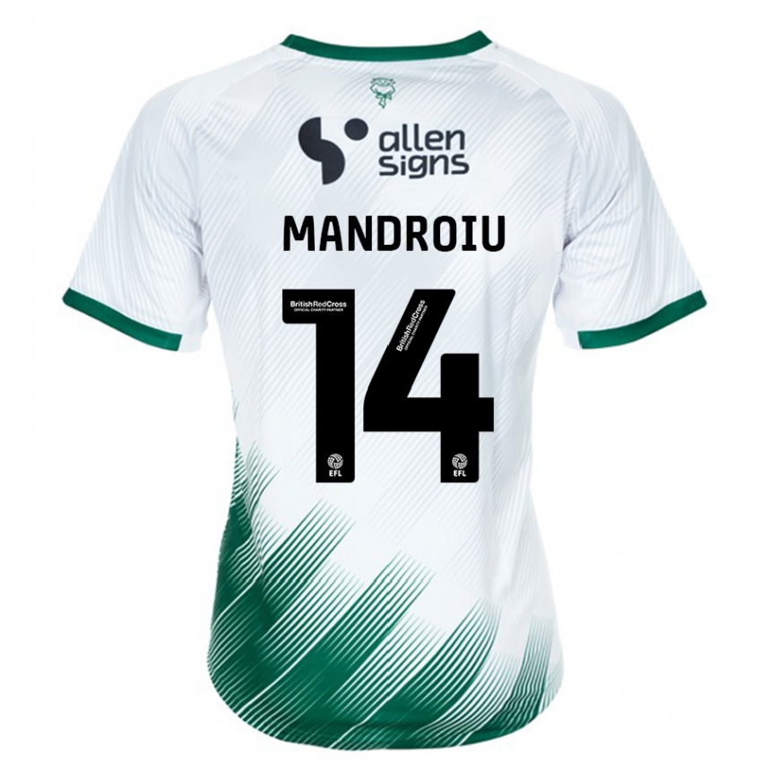 Niño Fútbol Camiseta Daniel Mandroiu #14 Blanco 2ª Equipación 2023/24 México