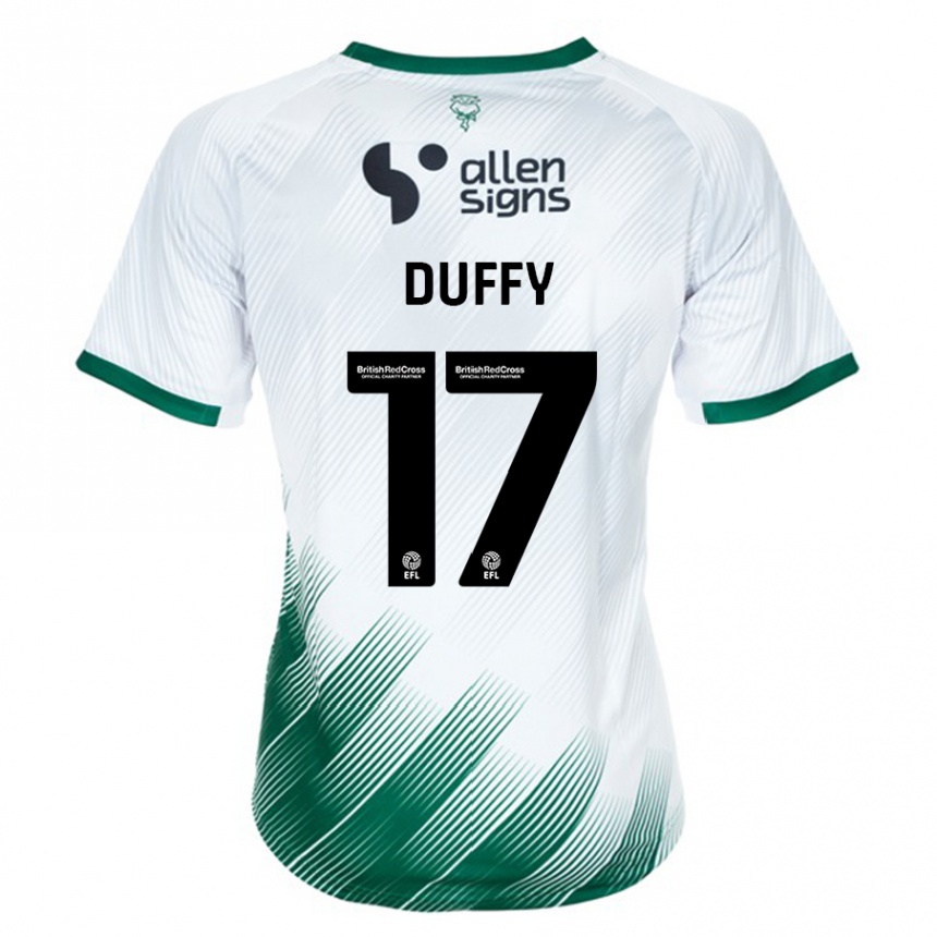 Niño Fútbol Camiseta Dylan Duffy #17 Blanco 2ª Equipación 2023/24 México