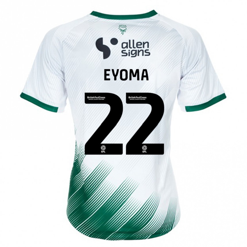 Niño Fútbol Camiseta Timothy Eyoma #22 Blanco 2ª Equipación 2023/24 México