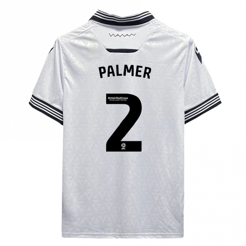 Niño Fútbol Camiseta Liam Palmer #2 Blanco 2ª Equipación 2023/24 México