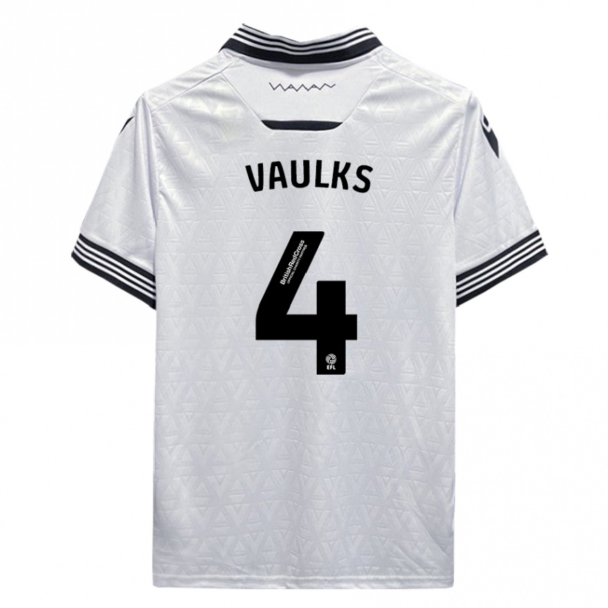 Niño Fútbol Camiseta Will Vaulks #4 Blanco 2ª Equipación 2023/24 México