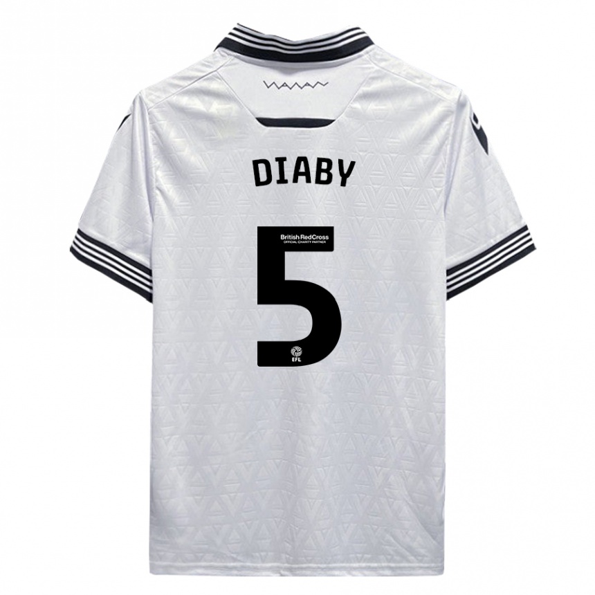 Niño Fútbol Camiseta Bambo Diaby #5 Blanco 2ª Equipación 2023/24 México