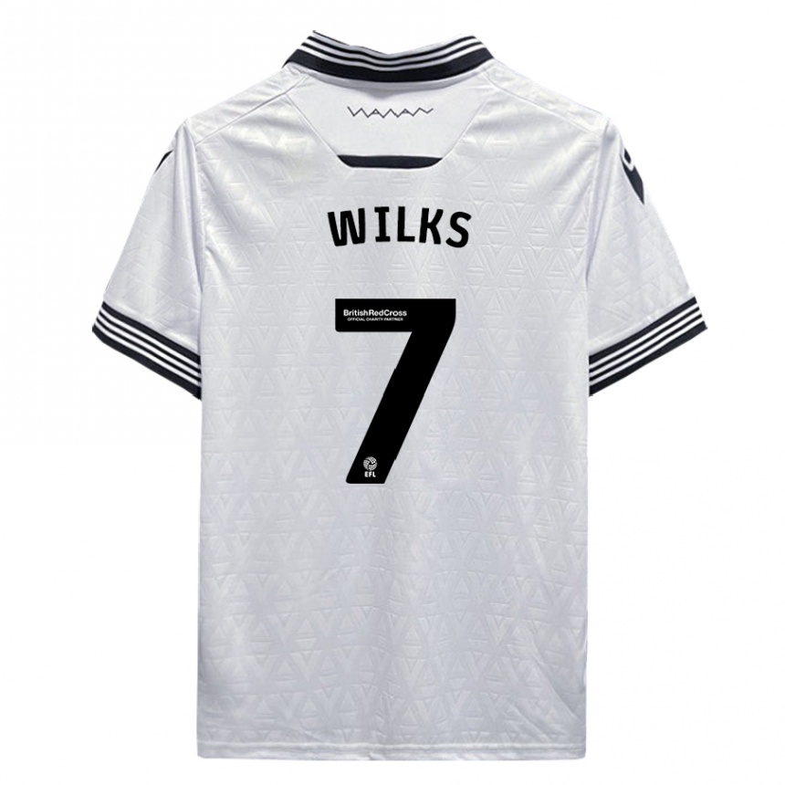 Niño Fútbol Camiseta Mallik Wilks #7 Blanco 2ª Equipación 2023/24 México