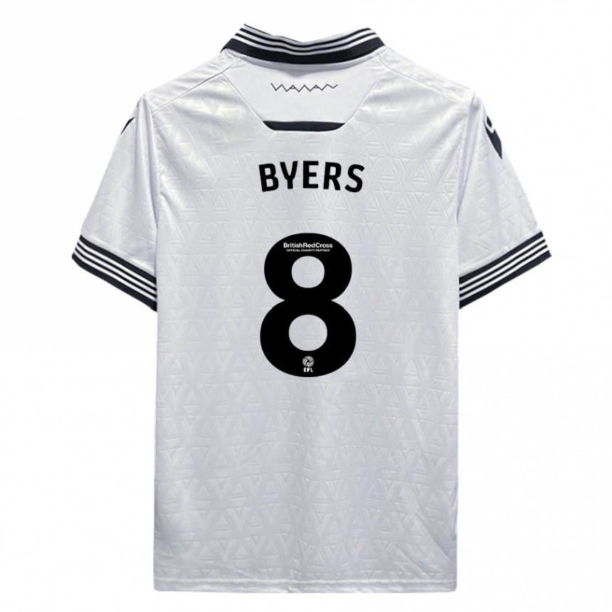 Niño Fútbol Camiseta George Byers #8 Blanco 2ª Equipación 2023/24 México