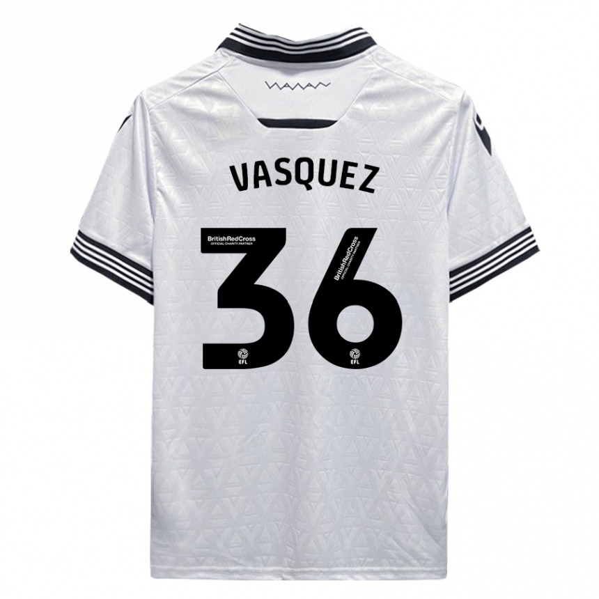 Niño Fútbol Camiseta Devis Vásquez #36 Blanco 2ª Equipación 2023/24 México