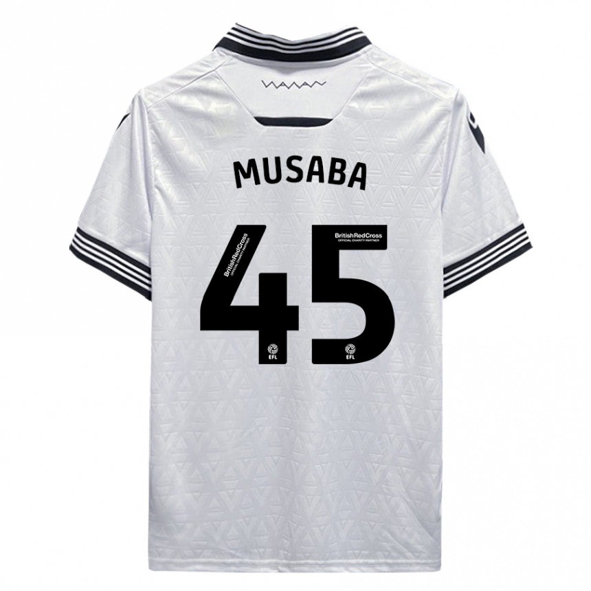 Niño Fútbol Camiseta Anthony Musaba #45 Blanco 2ª Equipación 2023/24 México