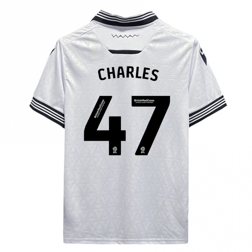 Niño Fútbol Camiseta Pierce Charles #47 Blanco 2ª Equipación 2023/24 México