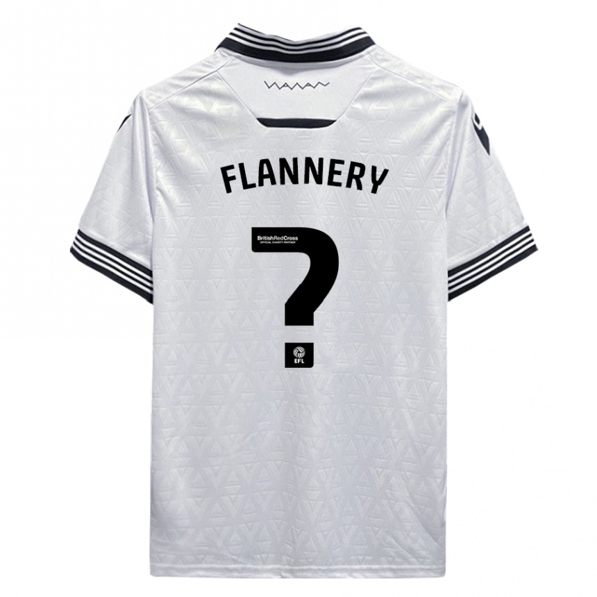 Niño Fútbol Camiseta Cian Flannery #0 Blanco 2ª Equipación 2023/24 México