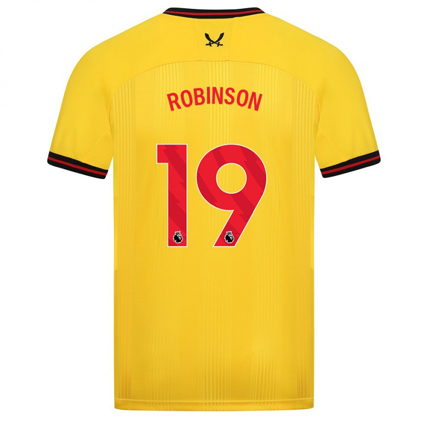 Niño Fútbol Camiseta Jack Robinson #19 Amarillo 2ª Equipación 2023/24 México