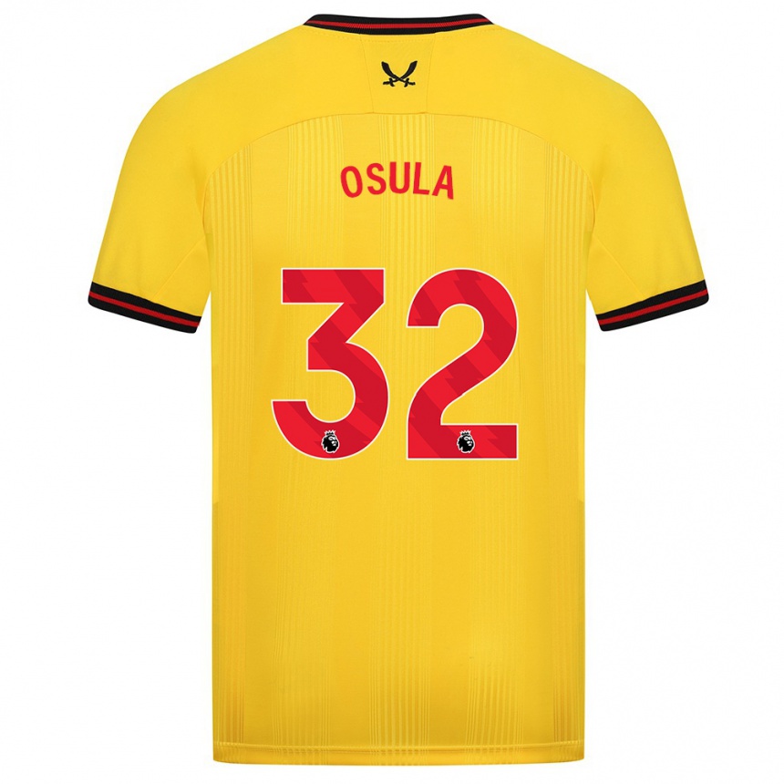 Niño Fútbol Camiseta William Osula #32 Amarillo 2ª Equipación 2023/24 México