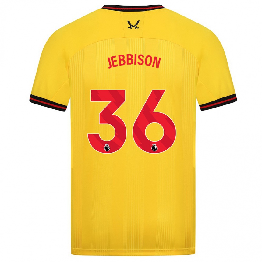 Niño Fútbol Camiseta Daniel Jebbison #36 Amarillo 2ª Equipación 2023/24 México