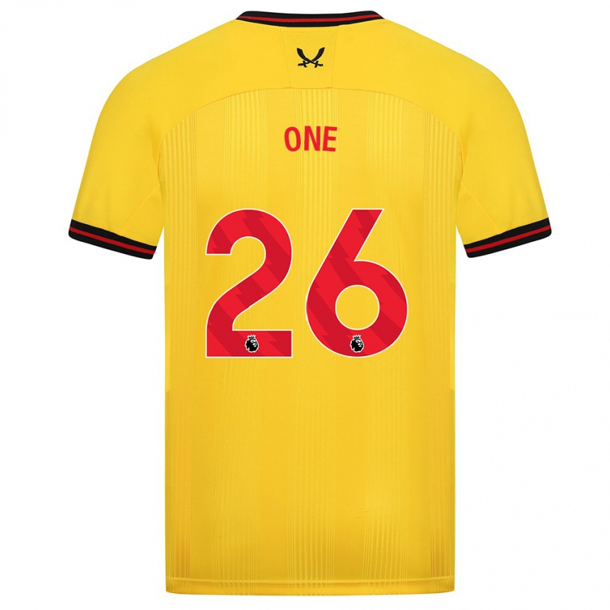 Niño Fútbol Camiseta Ryan Oné #26 Amarillo 2ª Equipación 2023/24 México