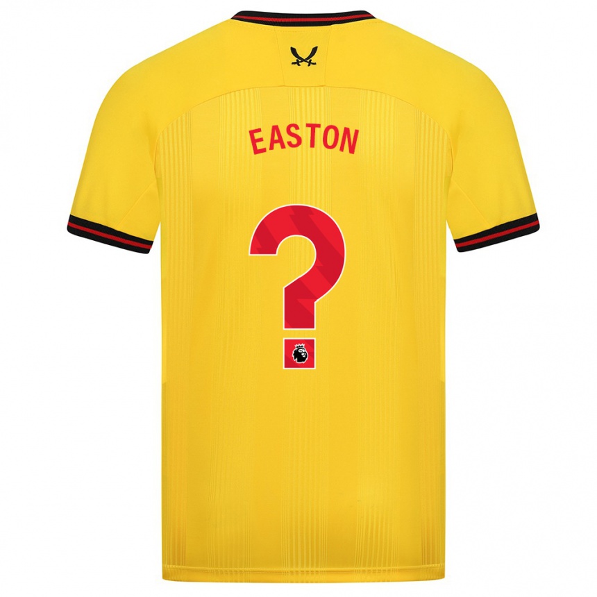 Niño Fútbol Camiseta Evan Easton #0 Amarillo 2ª Equipación 2023/24 México