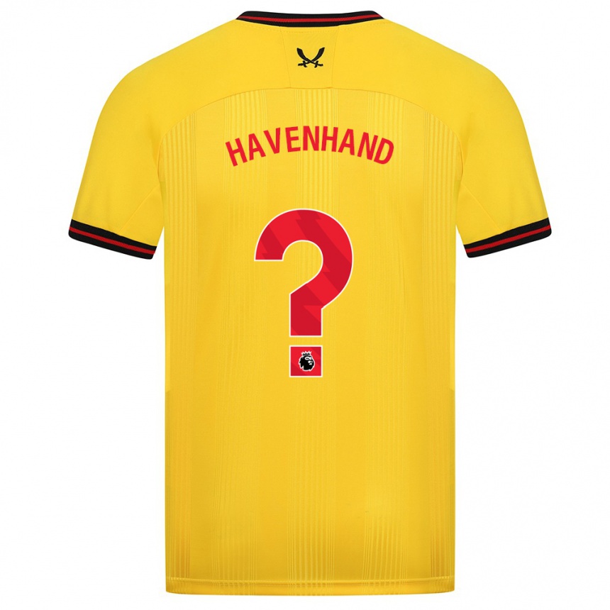 Niño Fútbol Camiseta Kurtis Havenhand #0 Amarillo 2ª Equipación 2023/24 México