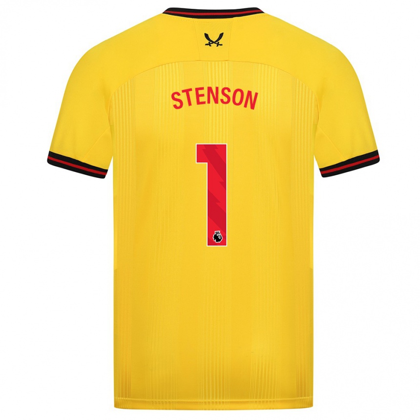 Niño Fútbol Camiseta Fran Stenson #1 Amarillo 2ª Equipación 2023/24 México