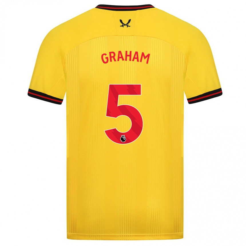 Niño Fútbol Camiseta Molly Graham #5 Amarillo 2ª Equipación 2023/24 México