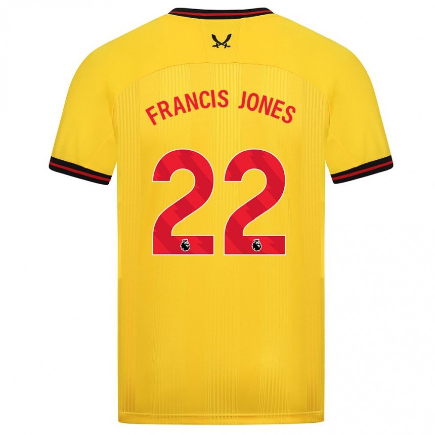 Niño Fútbol Camiseta Maria Francis-Jones #22 Amarillo 2ª Equipación 2023/24 México