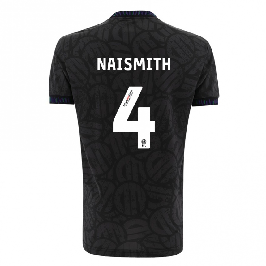 Niño Fútbol Camiseta Kal Naismith #4 Negro 2ª Equipación 2023/24 México