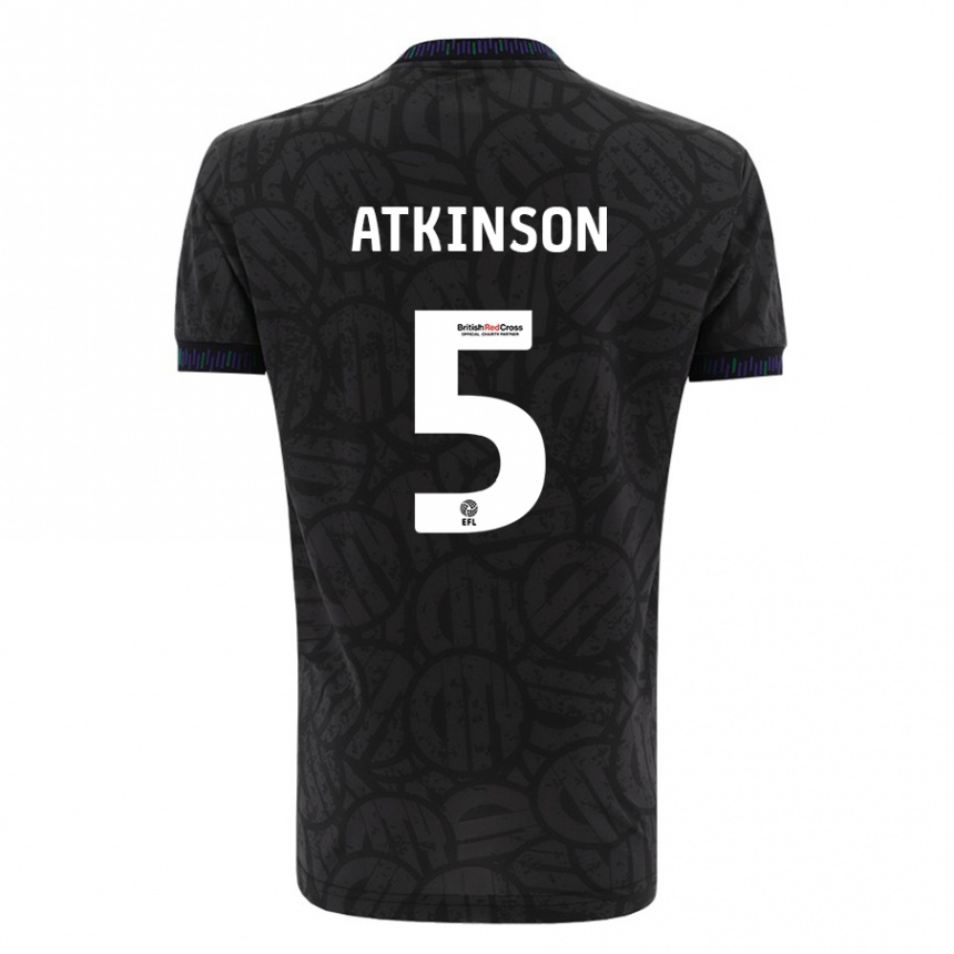 Niño Fútbol Camiseta Rob Atkinson #5 Negro 2ª Equipación 2023/24 México