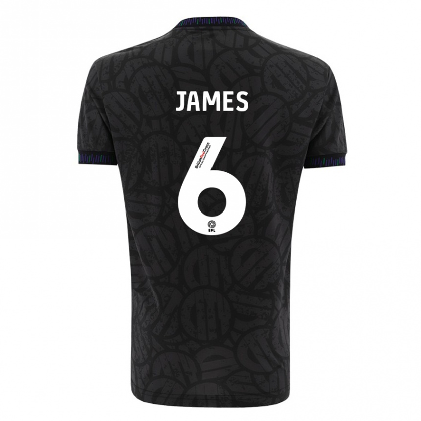 Niño Fútbol Camiseta Matty James #6 Negro 2ª Equipación 2023/24 México