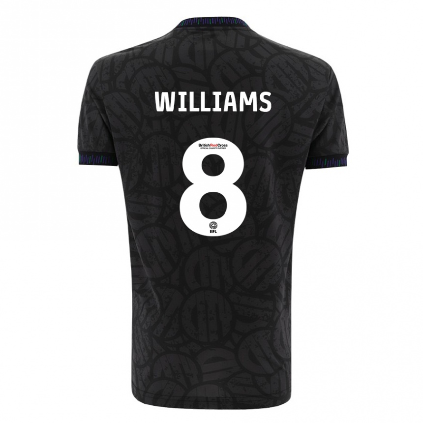 Niño Fútbol Camiseta Joe Williams #8 Negro 2ª Equipación 2023/24 México