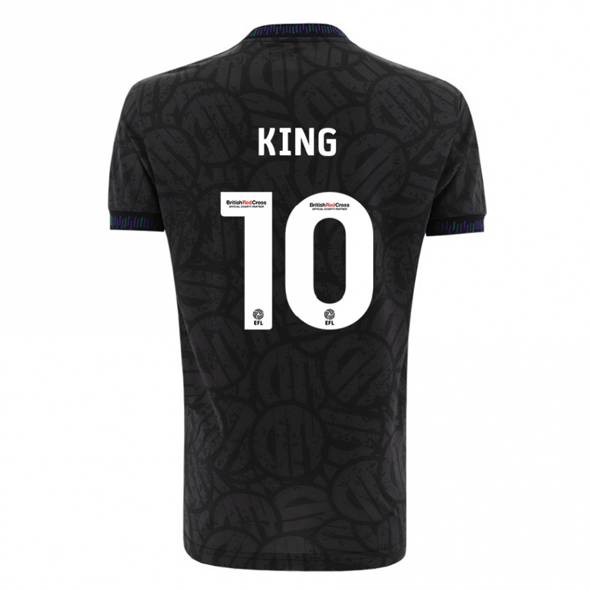 Niño Fútbol Camiseta Andy King #10 Negro 2ª Equipación 2023/24 México