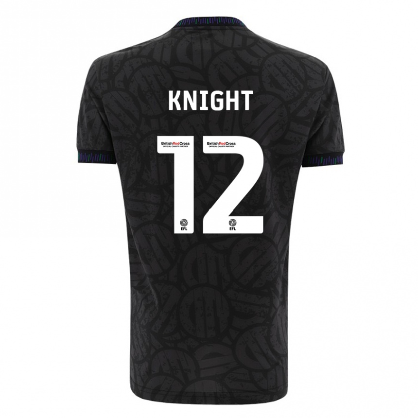 Niño Fútbol Camiseta Jason Knight #12 Negro 2ª Equipación 2023/24 México