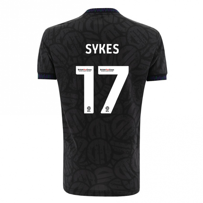 Niño Fútbol Camiseta Mark Sykes #17 Negro 2ª Equipación 2023/24 México