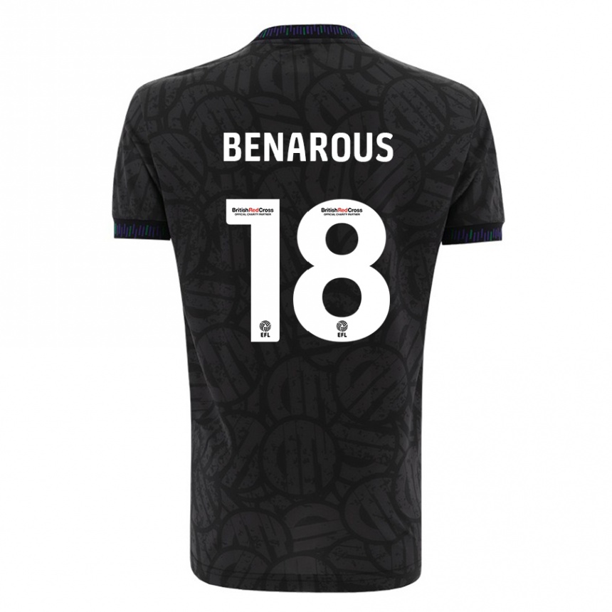 Niño Fútbol Camiseta Ayman Benarous #18 Negro 2ª Equipación 2023/24 México