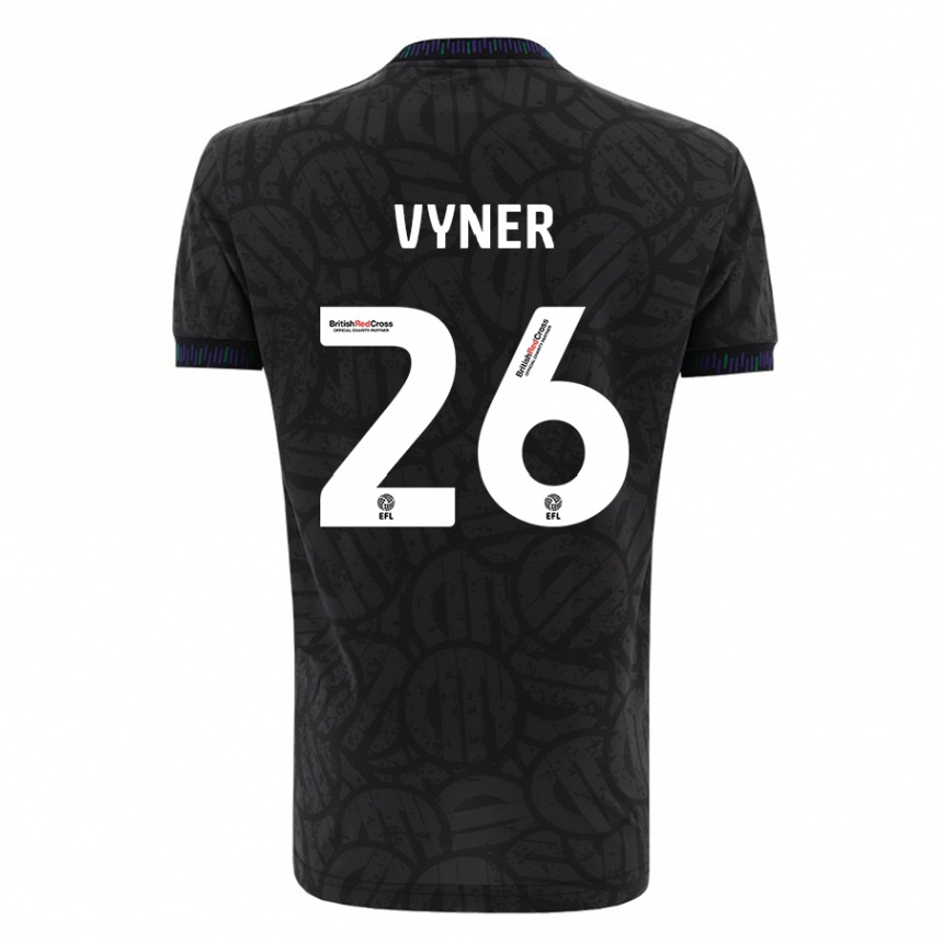 Niño Fútbol Camiseta Zak Vyner #26 Negro 2ª Equipación 2023/24 México