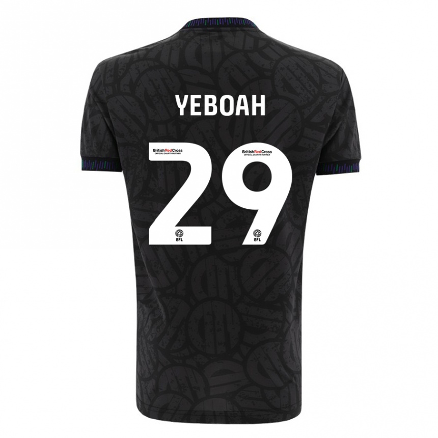 Niño Fútbol Camiseta Ephraim Yeboah #29 Negro 2ª Equipación 2023/24 México