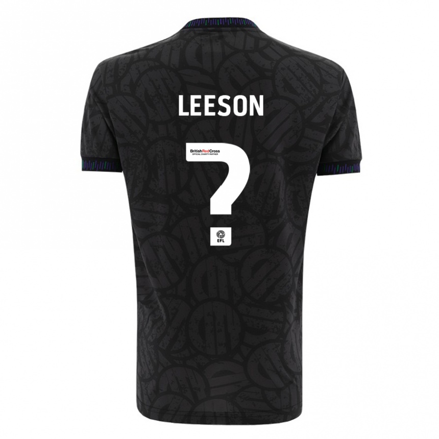 Niño Fútbol Camiseta Harry Leeson #0 Negro 2ª Equipación 2023/24 México