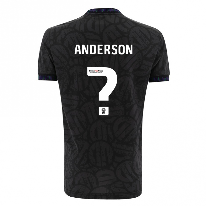 Niño Fútbol Camiseta Taine Anderson #0 Negro 2ª Equipación 2023/24 México