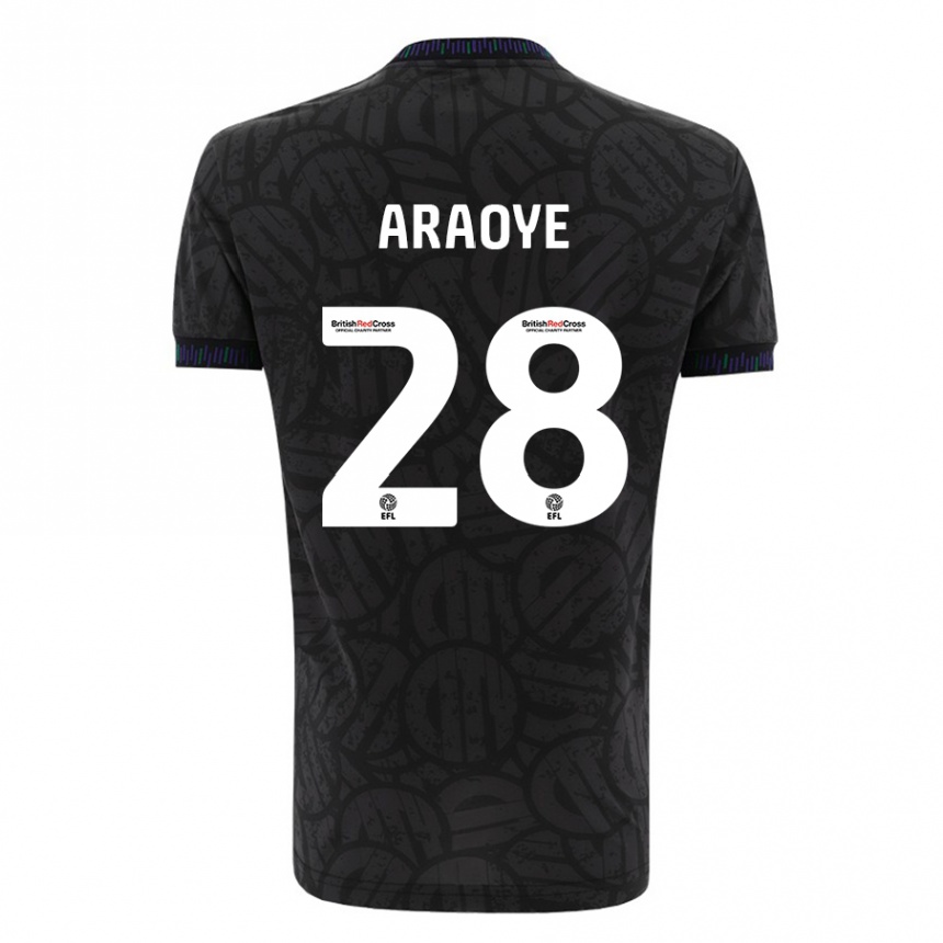 Niño Fútbol Camiseta Raphael Araoye #28 Negro 2ª Equipación 2023/24 México