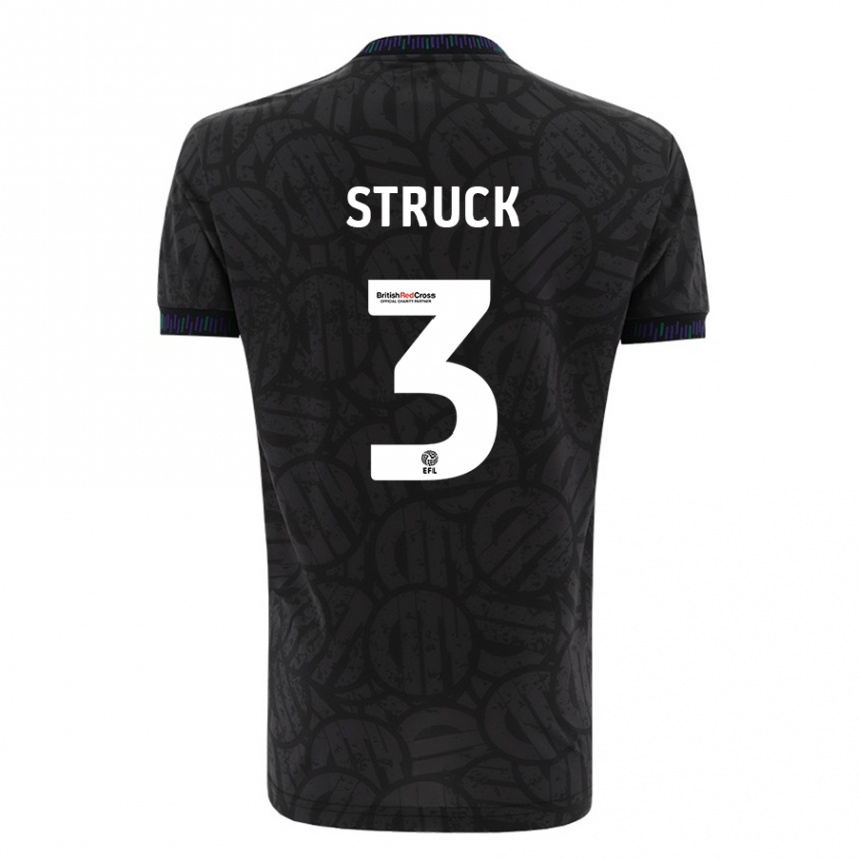 Niño Fútbol Camiseta Sille Struck #3 Negro 2ª Equipación 2023/24 México