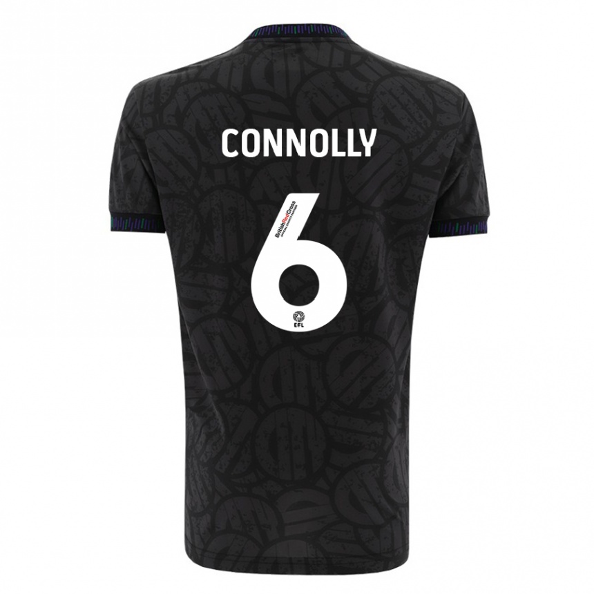 Niño Fútbol Camiseta Megan Connolly #6 Negro 2ª Equipación 2023/24 México