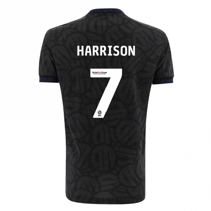 Niño Fútbol Camiseta Abi Harrison #7 Negro 2ª Equipación 2023/24 México