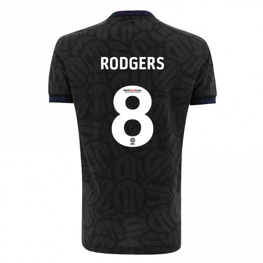 Niño Fútbol Camiseta Amy Rodgers #8 Negro 2ª Equipación 2023/24 México