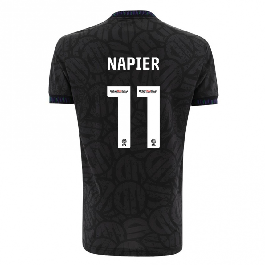 Niño Fútbol Camiseta Jamie-Lee Napier #11 Negro 2ª Equipación 2023/24 México