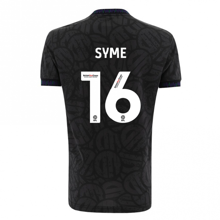 Niño Fútbol Camiseta Emily Syme #16 Negro 2ª Equipación 2023/24 México