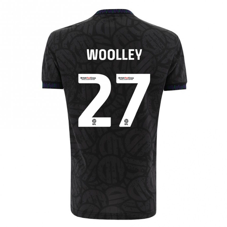 Niño Fútbol Camiseta Jesse Woolley #27 Negro 2ª Equipación 2023/24 México