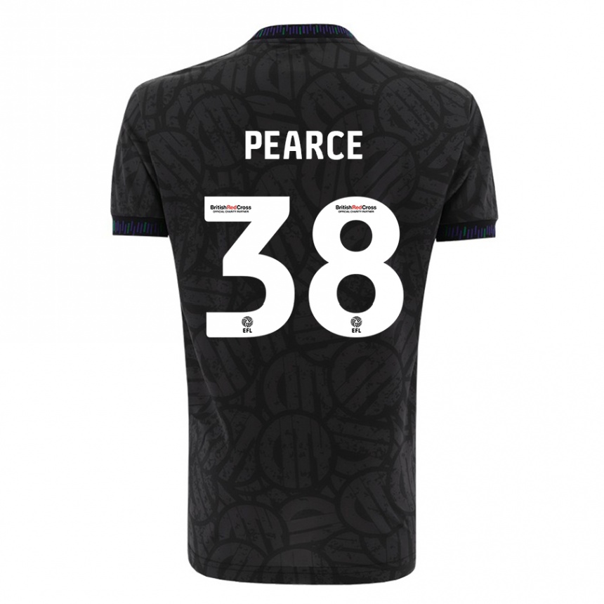 Niño Fútbol Camiseta Manon Pearce #38 Negro 2ª Equipación 2023/24 México