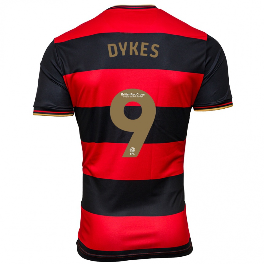 Niño Fútbol Camiseta Lyndon Dykes #9 Negro Rojo 2ª Equipación 2023/24 México