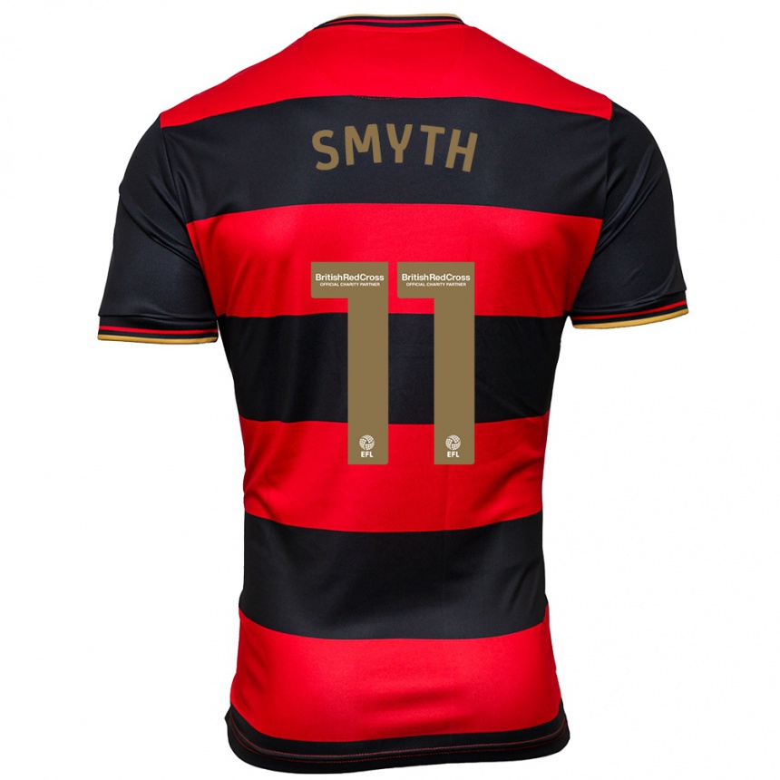 Niño Fútbol Camiseta Paul Smyth #11 Negro Rojo 2ª Equipación 2023/24 México